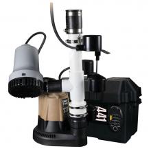 Liberty Pumps PCS37-P-441 - 1/3 hp Battery back-up Pump combo, models S37-P and 441 assembled, 115V, 12V