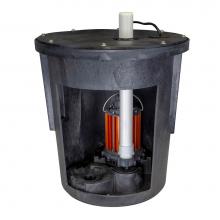 Liberty Pumps SPAC-S37-P - Assembled Sump kit, 1/3 hp model S37-P, 18'' x 22'' basin with cover and piggy