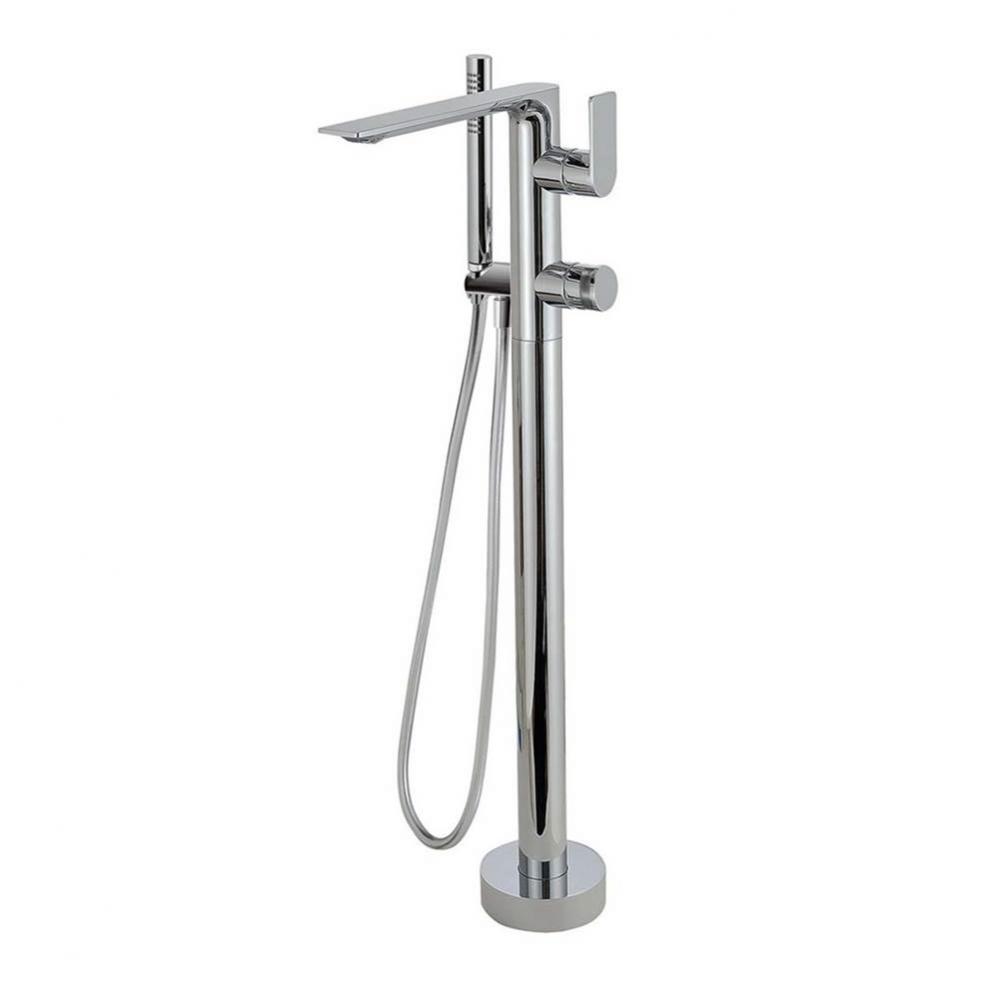 92N85 Alpha Floormount Tub Filler With Handshower - Trim Only