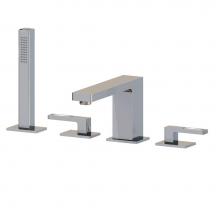 Aquabrass ABFB84018PC - 84018 B-Jou Star 4Pce Tub Filler Faucet With Handshower