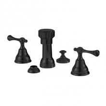 Aquabrass ABFB07326EBK - 7326 Regency 4 Hole Bidet Faucet