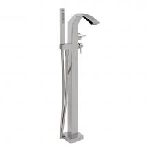 Aquabrass ABFB616N85PC - 616N85 Etna Floormount Tub Filler With Handshower - Trim Only