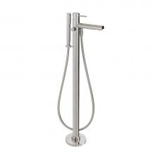 Aquabrass ABFB61N84PC - 61N84 Volare Floormount Tub Filler With Handshower