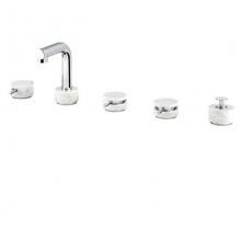 Aquabrass ABFBUR06BC520 - Ur06 Marmo-Urban  5Pc Deckmount Tub Filler With Handshower-White