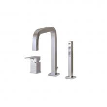 Aquabrass ABFBX7613PC - X7613 Xsquare 3 Pce  Tub Filler Faucet- Pressure Balance