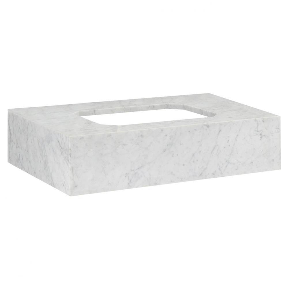 Belshire® 30 in. Carrara Marble Console Top, No Hole