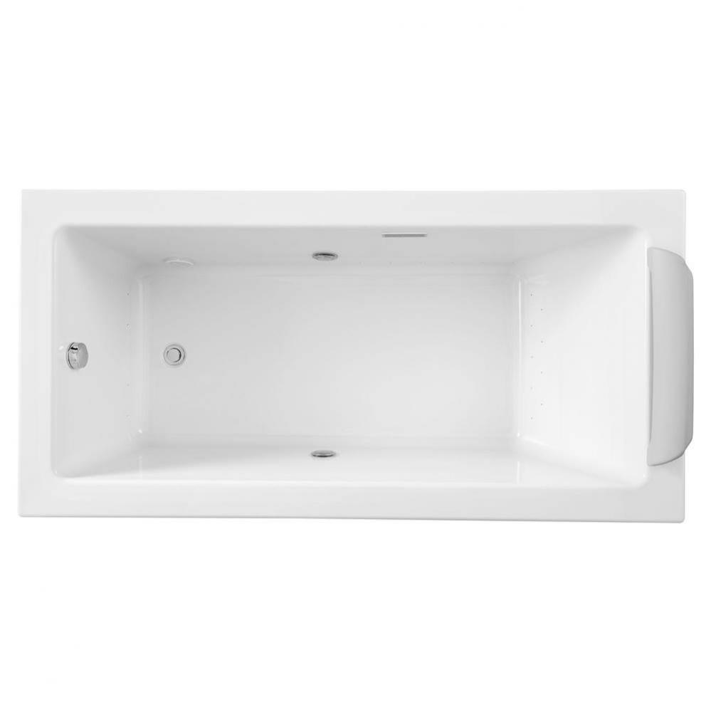 72 in. Acrylic Drop-in Airbath Bathtub with Waterfall