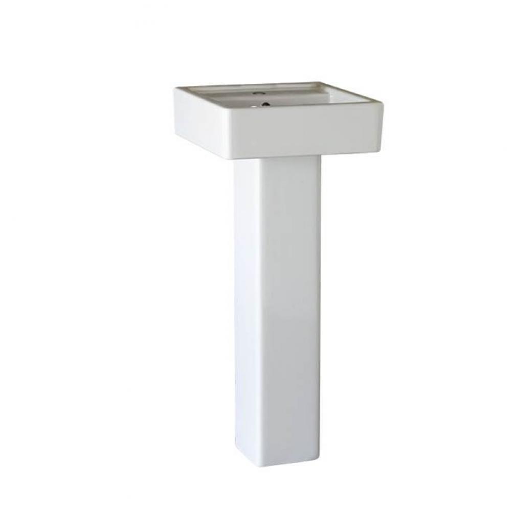 Cossu® Pedestal Sink Top, 1-Hole with Pedestal Leg