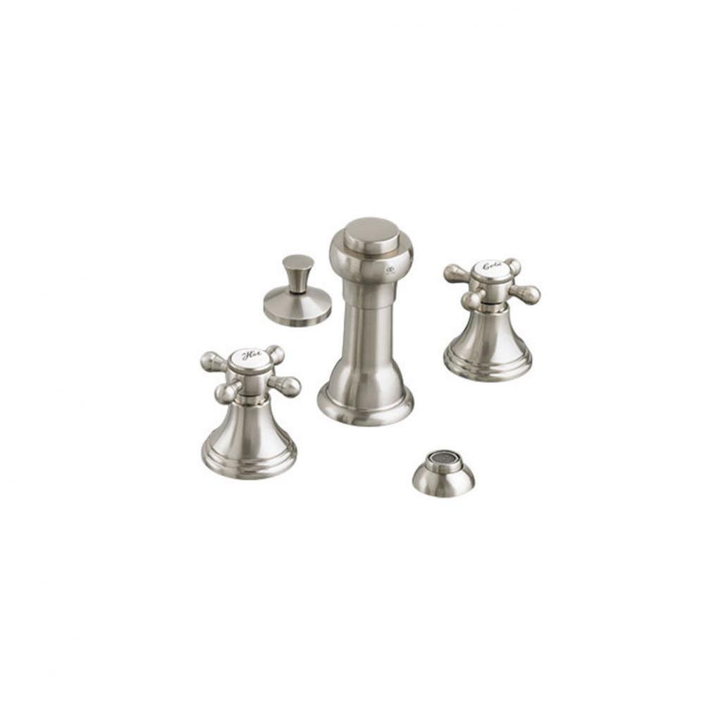 Ashbee Cross 3 Hole Bidet-Bn