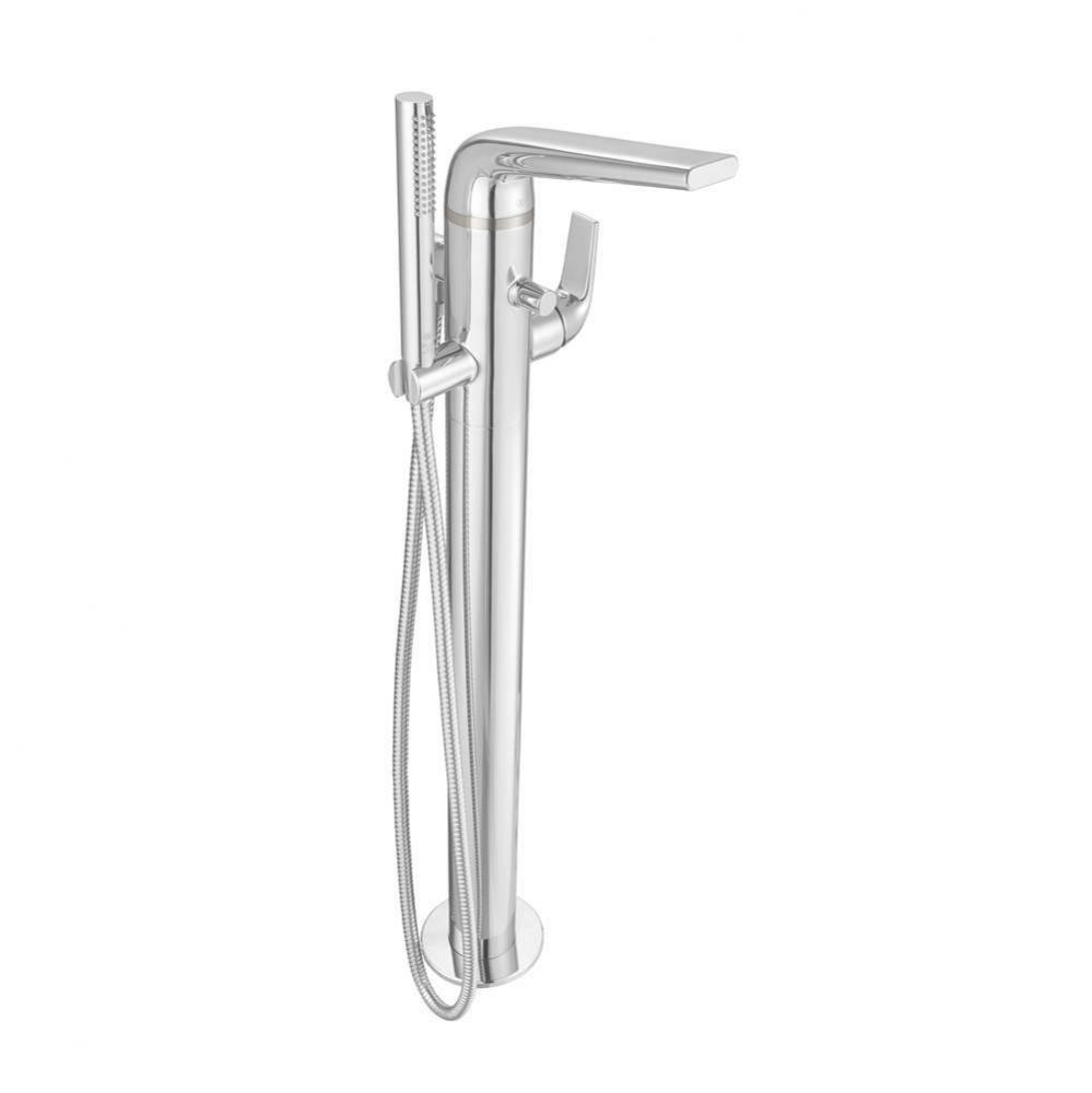 DXV Modulus® Single Handle Floor Mount Bathtub Filler with Hand Shower and Lever Handle