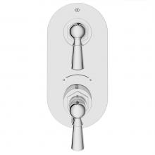 DXV D35155527.100 - Oak Hill 2-Handle Thermostatic Valve Trim Only with Lever Handles