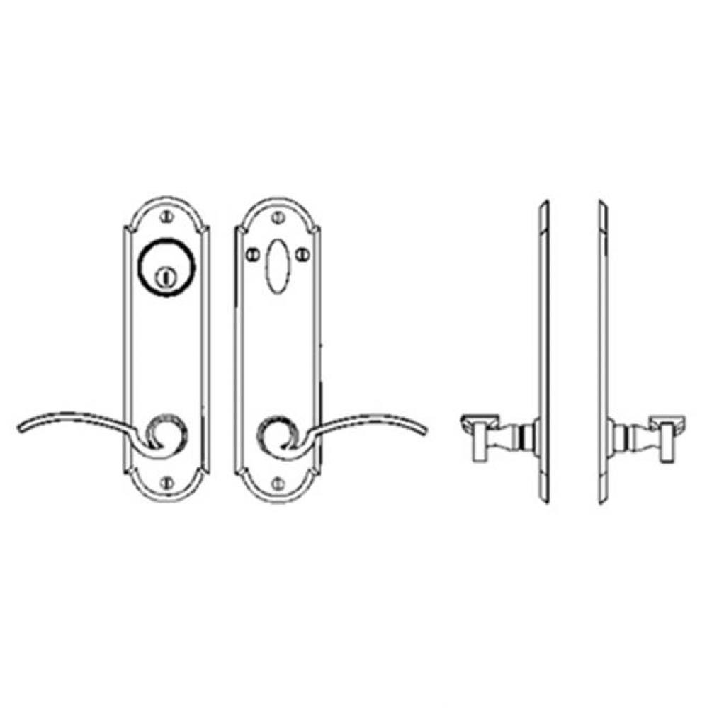Entry Tubular or Mortise set - Complete full dummy set to match 25