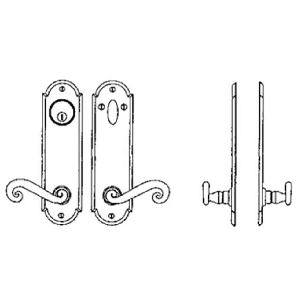 Entry Tubular or Mortise set - Complete full dummy set to match 25