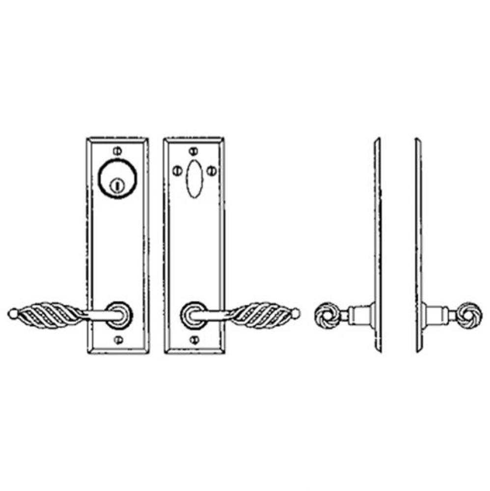 Entry Tubular or Mortise set - Complete full dummy set to match 25