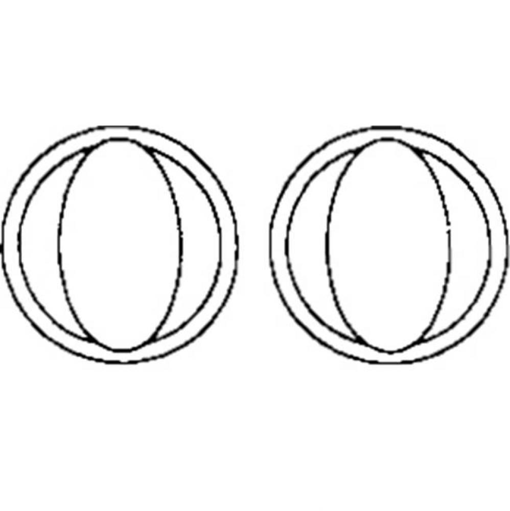 Knob set on rosette - Complete single dummy