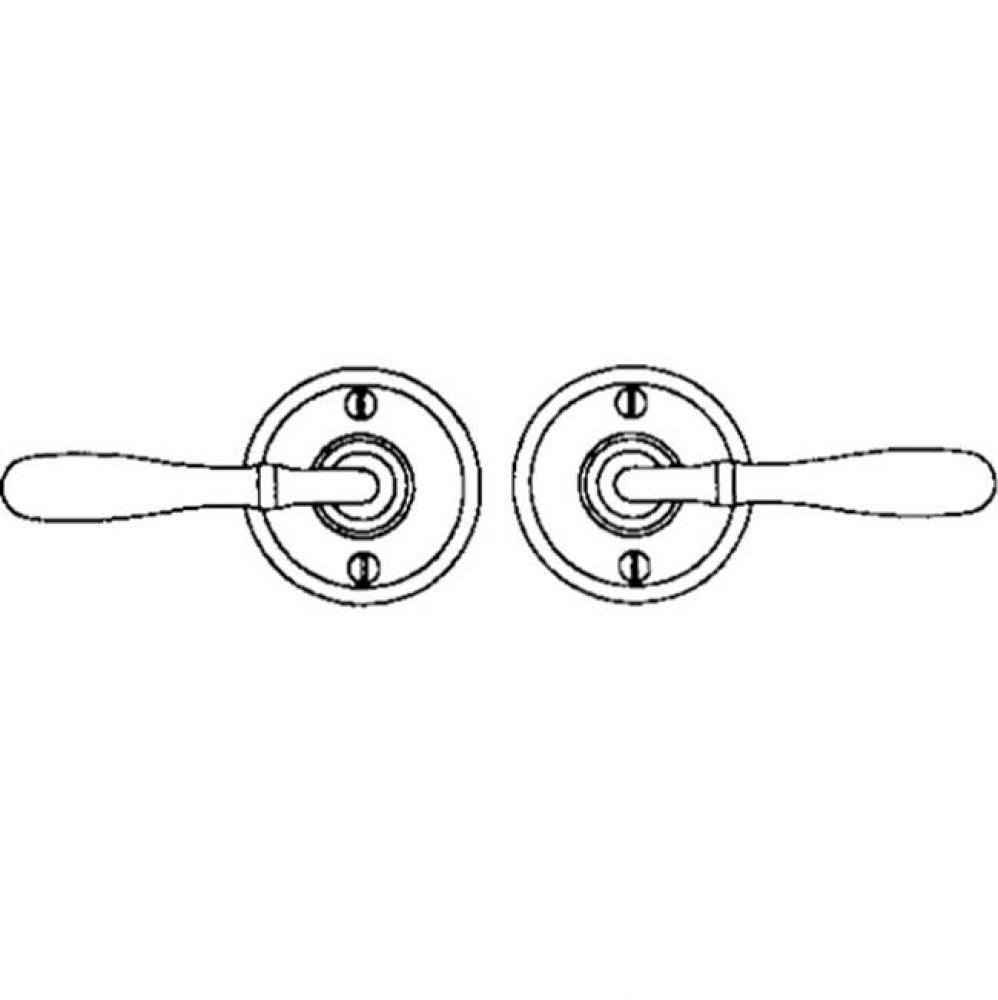 Lever set on rosette - Complete single dummy