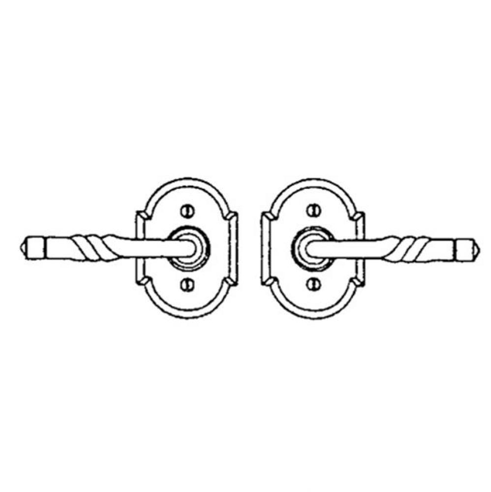 Lever set on rosette - Complete single dummy