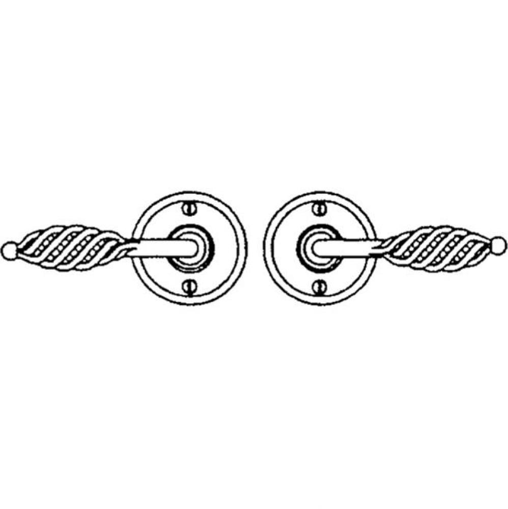 Lever set on rosette - Complete single dummy