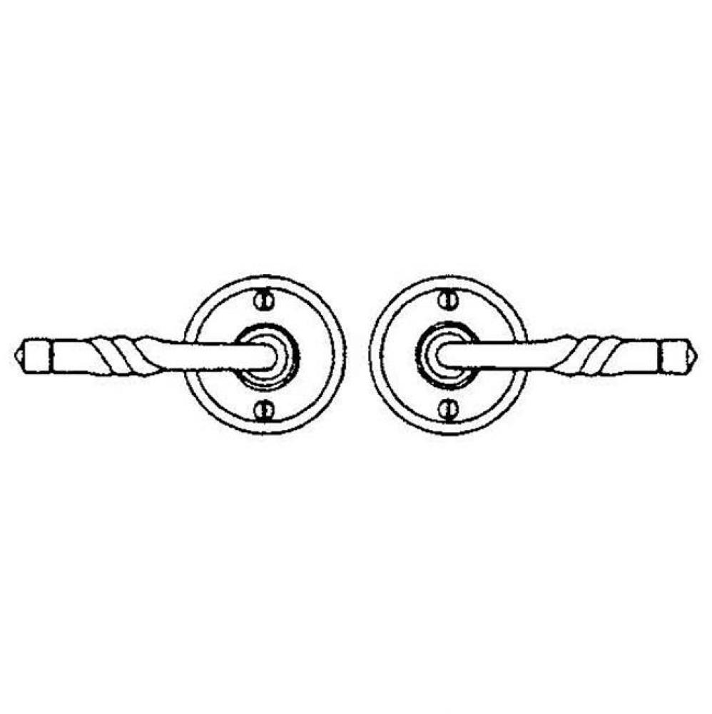 Lever set on rosette - Complete single dummy