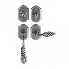 La Forge 2852-101-007 - Tubular Entrance Handle Set - Complete full dummy