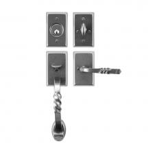 La Forge 2853-101-012 - Tubular Entrance Handle Set - Complete full dummy
