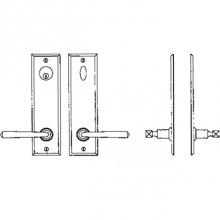 La Forge 4608-101-007 - Entry Tubular or Mortise set - Complete full dummy set to match 144