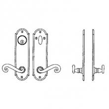 La Forge 4613-08-007 - Entry Tubular or Mortise set - Complete full dummy set to match 25
