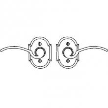 La Forge 4709-09-007 - Lever set on rosette - Complete single dummy