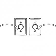 La Forge 4710-09-007 - Lever set on rosette - Complete single dummy