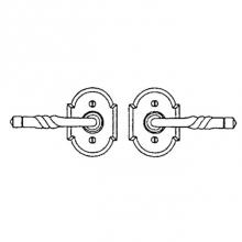 La Forge 4717-09-007 - Lever set on rosette - Complete single dummy