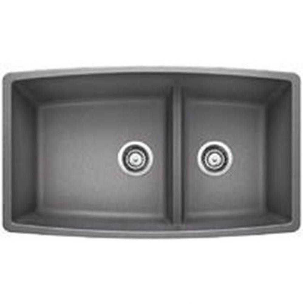 Blanco Performa U 1 3/4 Low Divide, Concrete Gray