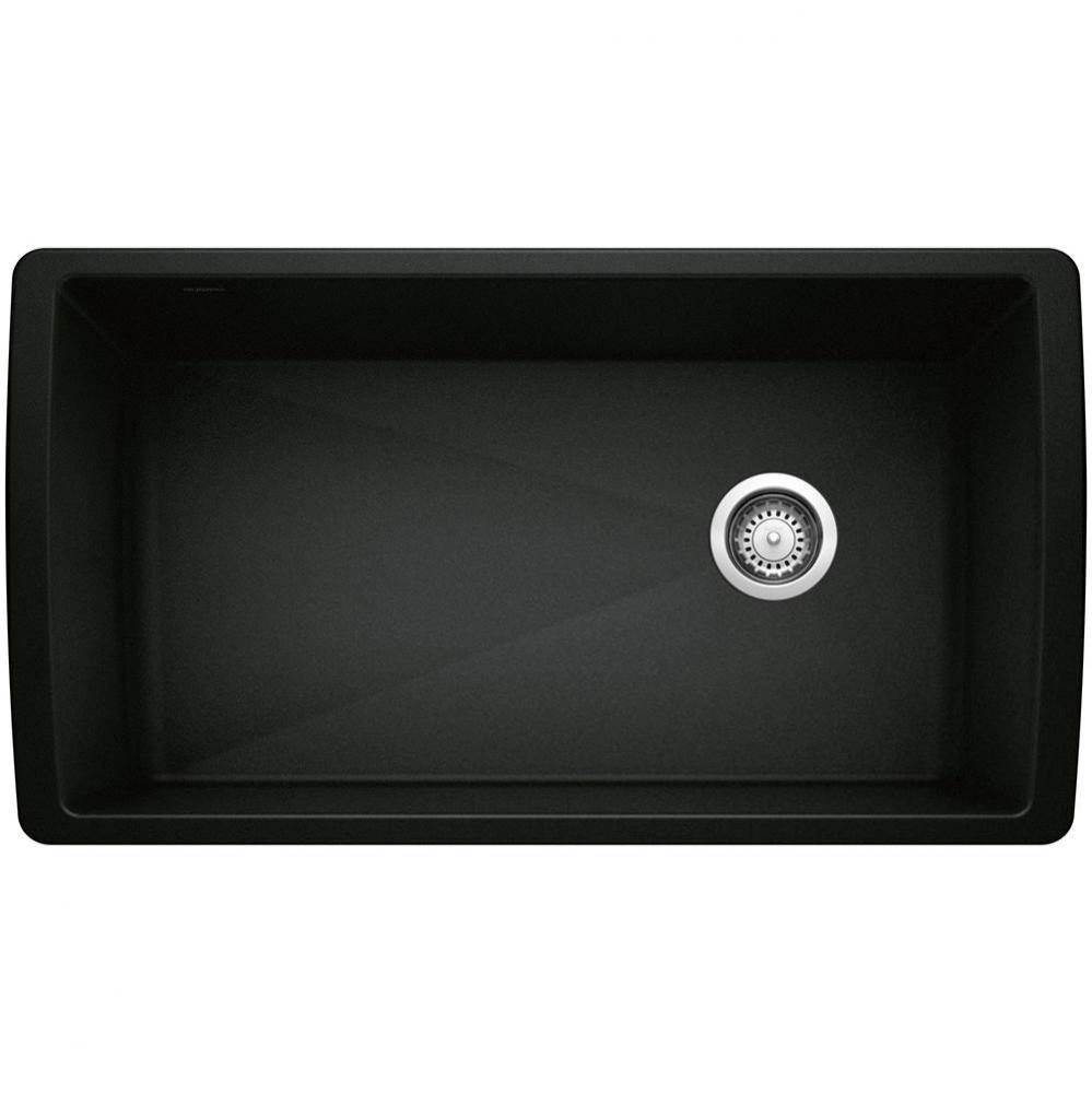 Diamond SILGRANIT 33'' Super Single Undermount Kitchen Sink - Coal Black