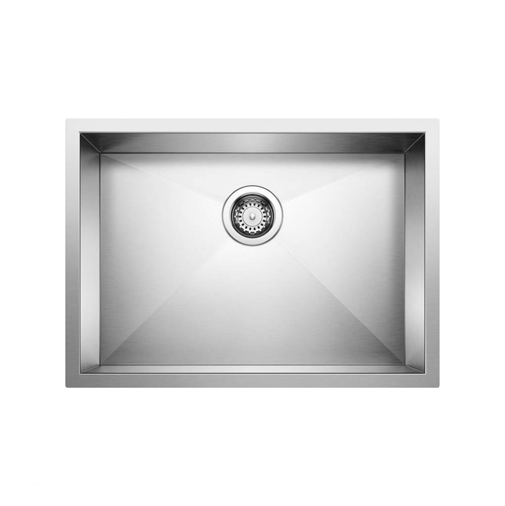 Quatrus R0 25'' Single Bowl Undermount Stainless Steel Kitchen Sink