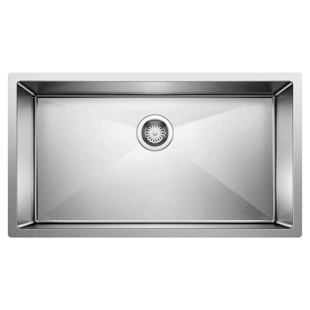 Radius R10 32'' Super Single Bowl Undermount Stainless Steel Kitchen Sink