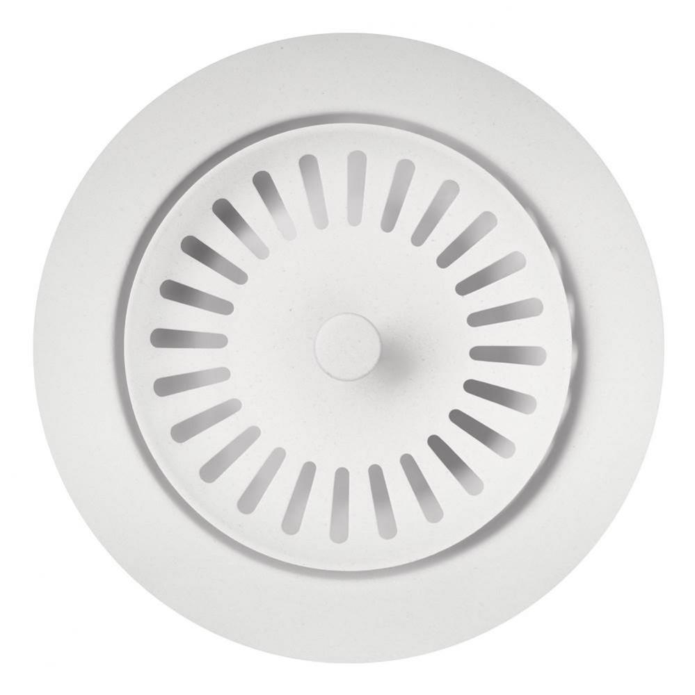 Color-Coordinated Metal Disposal Flange - White