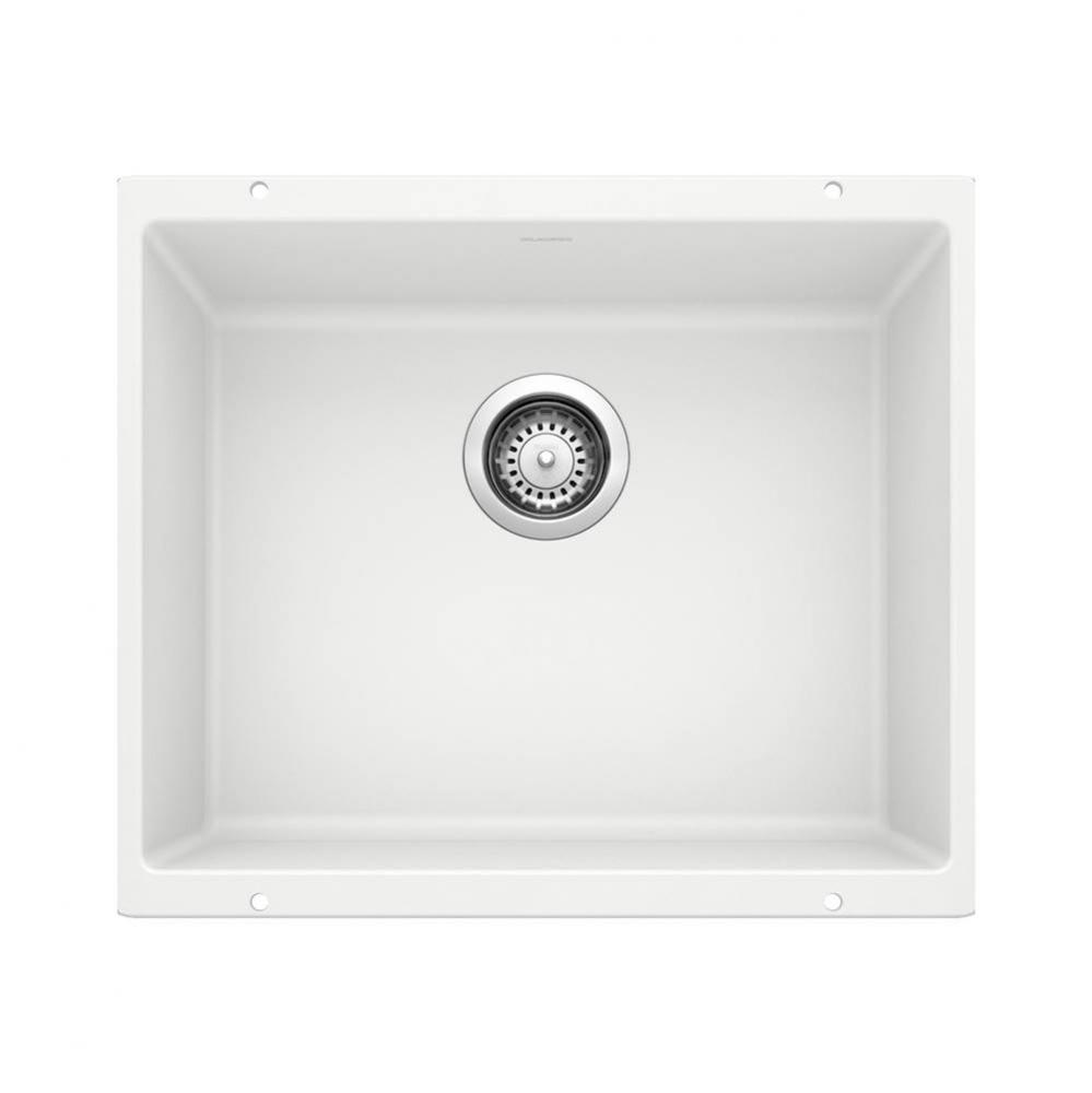 Precis SILGRANIT 21'' Single Bowl Undermount Kitchen Sink - White