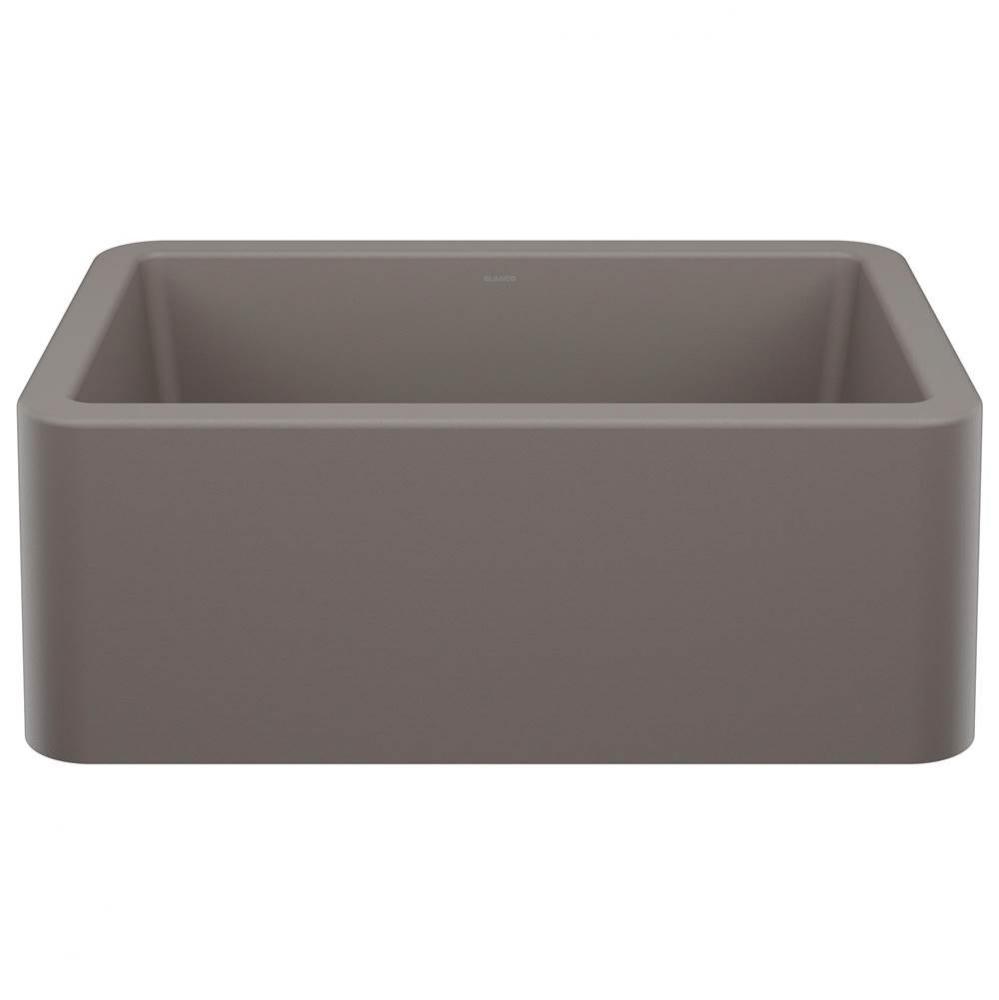 Ikon SILGRANIT 27'' Single Bowl Apron-Front Farmhouse Sink - Volcano Gray