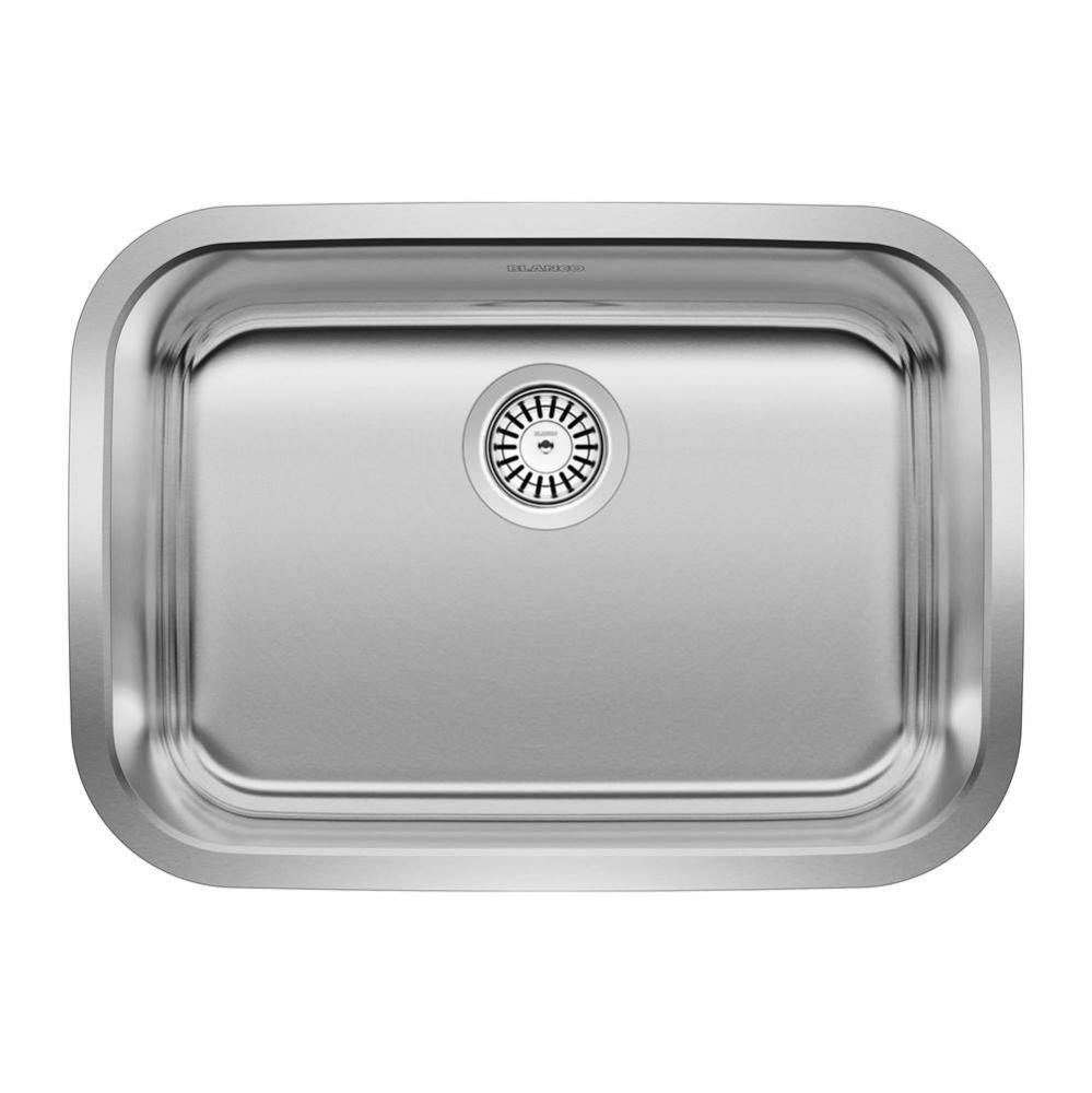 Essential 24'' Single Bowl Undermount Stainless Steel Kitchen Sink