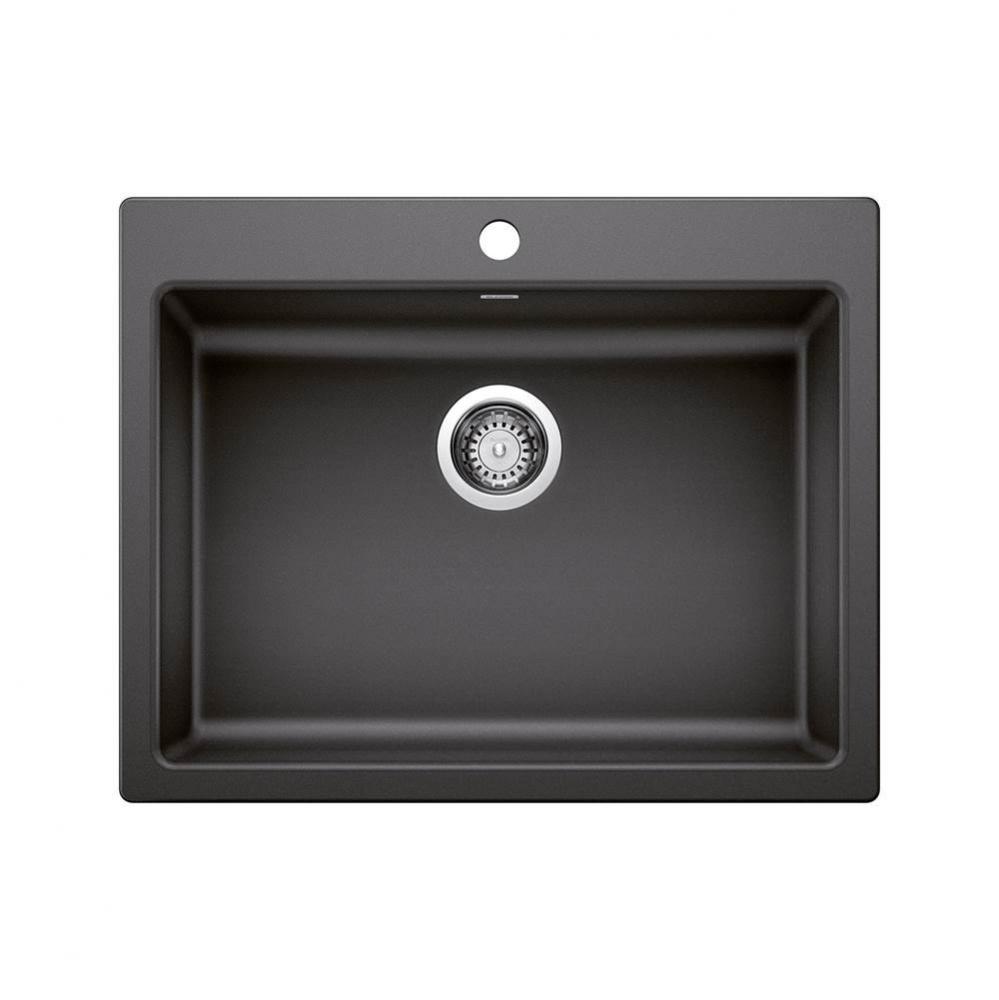 Precis SILGRANIT 25'' CSA Single Bowl Drop-In Kitchen Sink - Anthracite