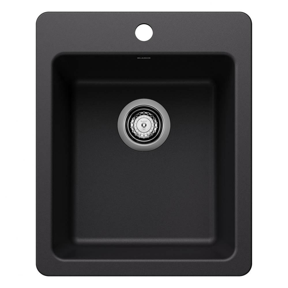 Liven SILGRANIT 17'' Dual Mount Bar Sink - Coal Black