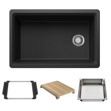 Blanco Canada 403877 - Inteos SILGRANIT 30'' Single Bowl Reversible Undermount Workstation Kitchen Sink - Anthr