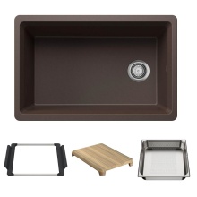 Blanco Canada 403881 - Inteos SILGRANIT 30'' Single Bowl Reversible Undermount Workstation Kitchen Sink - Cafe
