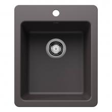 Blanco Canada 403668 - Liven SILGRANIT 17'' Dual Mount Bar Sink - Cinder