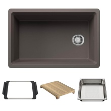Blanco Canada 403882 - Inteos SILGRANIT 30'' Single Bowl Reversible Undermount Workstation Kitchen Sink - Volca