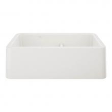 Blanco Canada 402337 - Ikon SILGRANIT 33'' Double Bowl Apron-Front Farmhouse Sink with Low Divide - White