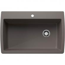 Blanco Canada 402912 - Diamond SILGRANIT 33.5'' Super Single Dual Mount Kitchen Sink - Volcano Gray