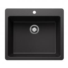 Blanco Canada 403651 - Liven SILGRANIT 25'' Single Bowl Dual Mount Kitchen Sink - Anthracite