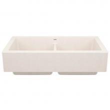 Blanco Canada 402901 - Vintera SILGRANIT 33'' Double Bowl Apron-Front Farmhouse Sink - Soft White