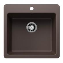 Blanco Canada 403663 - Liven SILGRANIT 21'' Single Bowl Dual Mount Kitchen Sink - Cafe