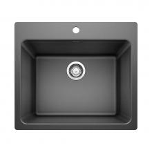 Blanco Canada 401902 - Liven SILGRANIT 25'' Single Bowl Dual Mount Laundry Sink - Anthracite